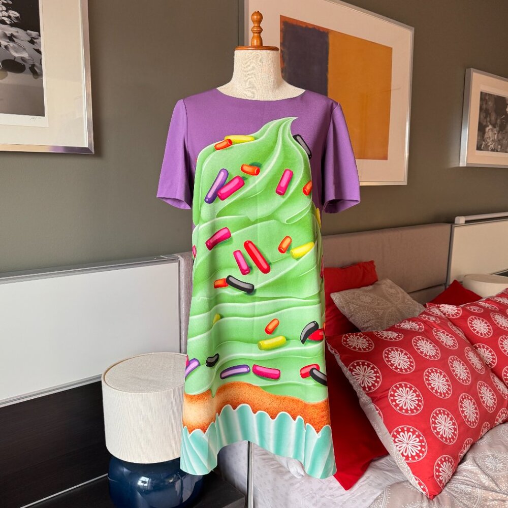 # Boutique Moschino Cupcake Techno-Candy Dress Designer MEDIUM  - S2365